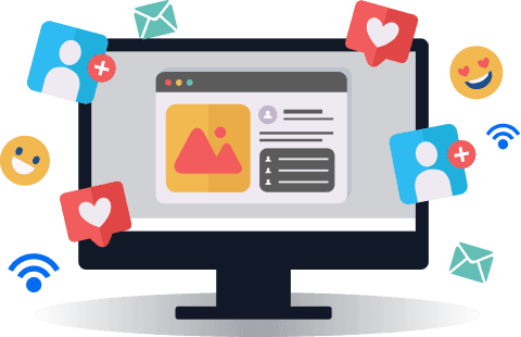 Social media illustration